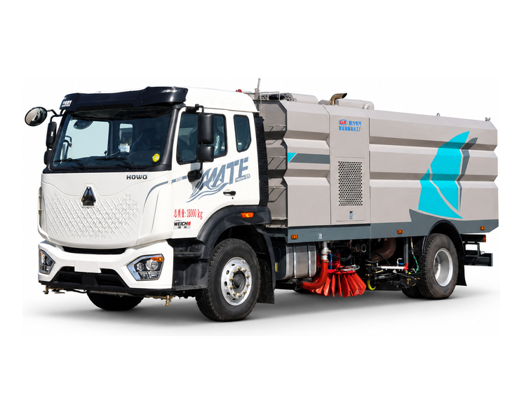 程力重汽MATE CL5181TXSZ6GX洗扫车白底照片