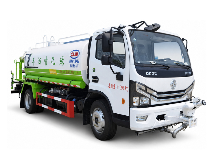 程力CLW5120GPSE6绿化喷洒车白底照片